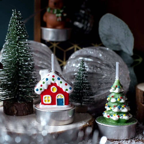 Gingerbread house and Christmas Candle Tin from Southlake Gifts Canada's Christmas Candle advent calendar.
