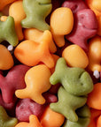Unique and fun Fish & Crackers food candle from Southlake Gifts Canada featuring a Goldfish cracker design and a custom scent - perfect for decorative and food-themed room decor