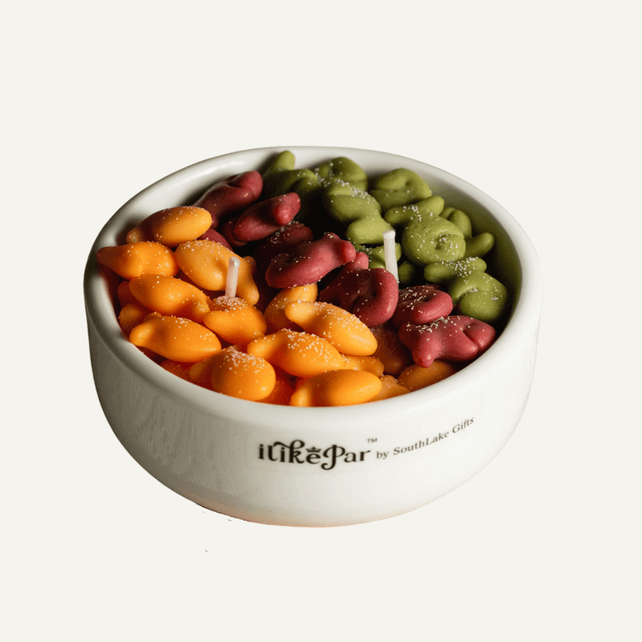 Southlake Gifts Canada Fish and Cracker Food Candle Bowl, Shop now at Southlake Gifts Canada, yout ultimate candle gifts shop in Canada.