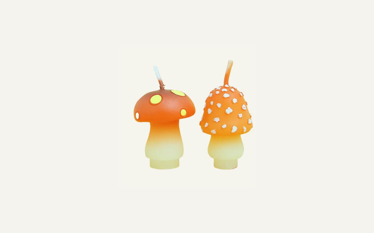 Southlakegifts cake couture Mini Mushroom Candle