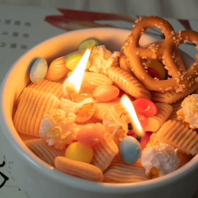 Decorative Candles - Trail Mix Inspired - Add a touch of nature's goodness to your decor with this Trail Mix Cereal Candle from Southlake Gifts Canada