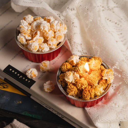 Caramel Popcorn Gift Candle - Surprise a friend or loved one with the delightful scent of caramel popcorn from this unique gift candle from Southlake Gifts Canada
