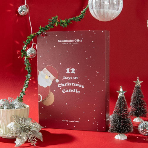 Experience the Magic of Christmas with Southlake Gifts Canada: Open this exquisite gift box to reveal 12 exquisite candles, each celebrating a unique element of the holiday season