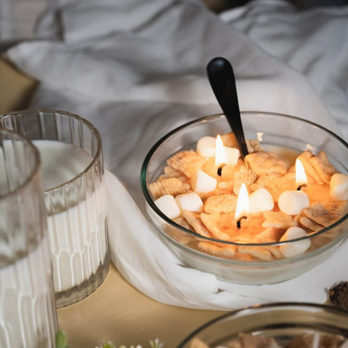 Cereal Candle - Cinnamon Toast Crunch Scented - Experience the delicious scent of Cinnamon Toast Crunch with this handcrafted candle from Southlake Gifts Canada