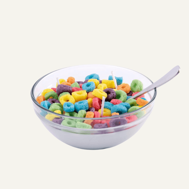 Froot Loops Cereal Candle Bowl from Southlake Gifts Canada, your ultimate cereal candle gift shop in Canada