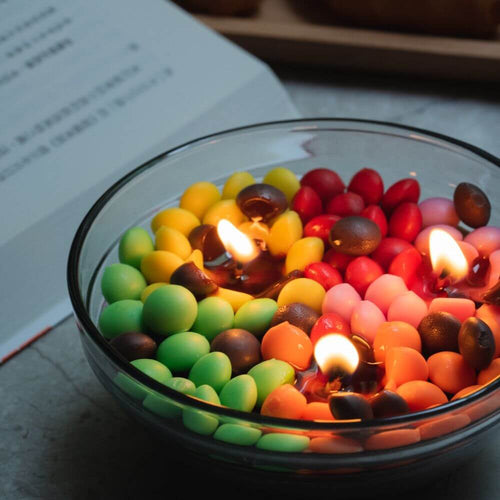 M&amp;M Rainbow Chocolate Candle Bowl for Chocolate Enthusiasts - Enhance your space with this captivating candle bowl featuring an M&amp;M rainbow design. The enticing chocolate scent creates a mouthwatering atmosphere. Available at Southlake Gifts Canada