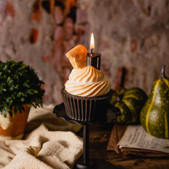S'more Cupcake Candle - Perfect Gift Idea - Surprise someone special with this unique candle. The realistic graham crackers, chocolate, and marshmallow cream puff design evoke the deliciousness of a S'more cupcake. Available at Southlake Gifts Canada.