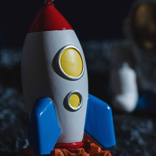 The Rocket Candle perfect for any space-themed-collection from Southlake Gifts Canada.