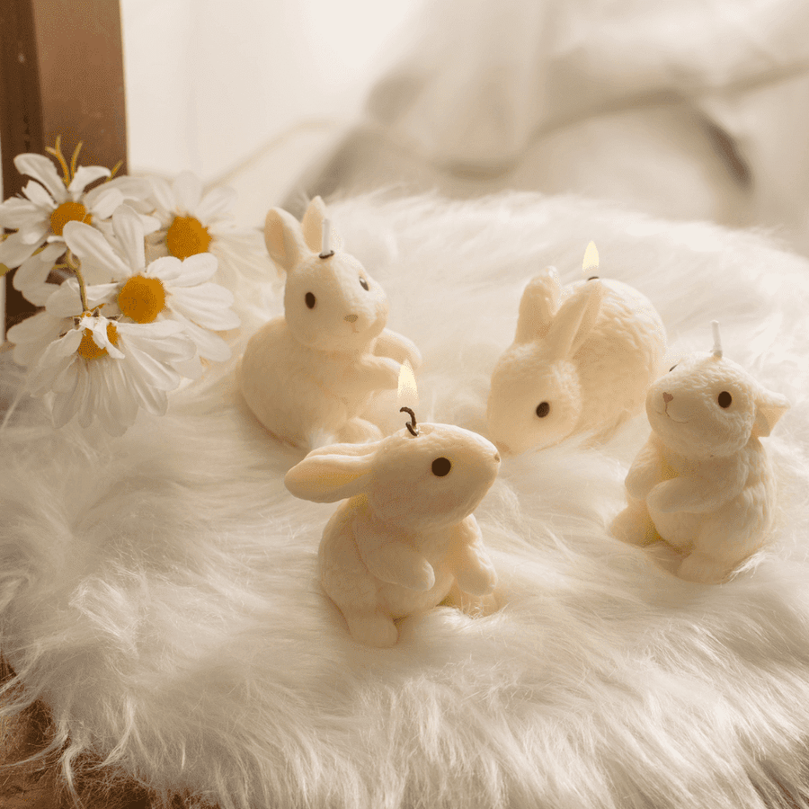 Southlake Gifts Canada Blushing Bunny Candle Easter Decoration cake toppers
