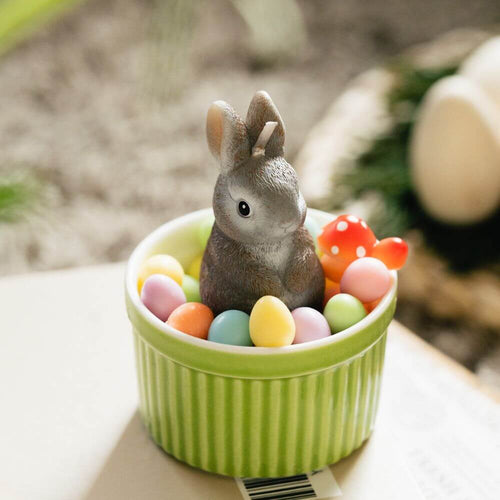 Scented Candle Bowl featuring Bunny, Easter Egg &amp; Mushroom from Southlake Gifts Canada