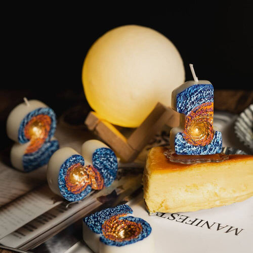 Elevate your cake to the next level with the Galaxy Wormhole Number Candle from Southlake Gifts Canada. Intricately shaped and crafted by hand, this mesmerizing number candle resembles the beauty of the universe and is perfect for adding a touch of cosmic ambiance to any special occasion