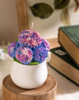 Realistic Hydrangea Candle, perfect for enhancing your home decor or as a thoughtful gift - Southlake Gifts Canada