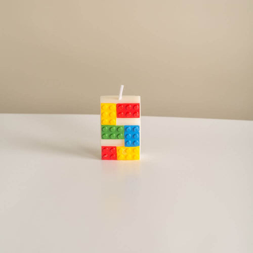 Number Birthday Candle 5 from Southlake Gifts Canada with Lego Design