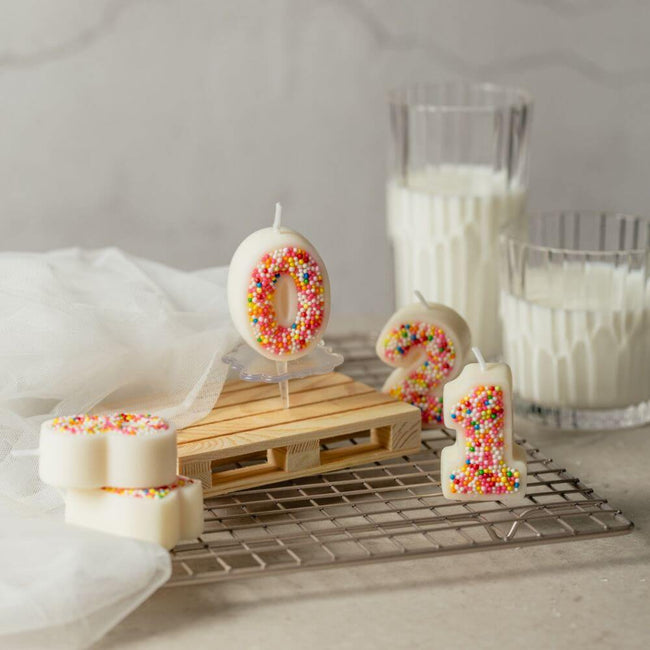 These colourful sprinkle-coated numbers make blowing out the candles on your birthday cake that much more delightful from Southlake Gifts Canada