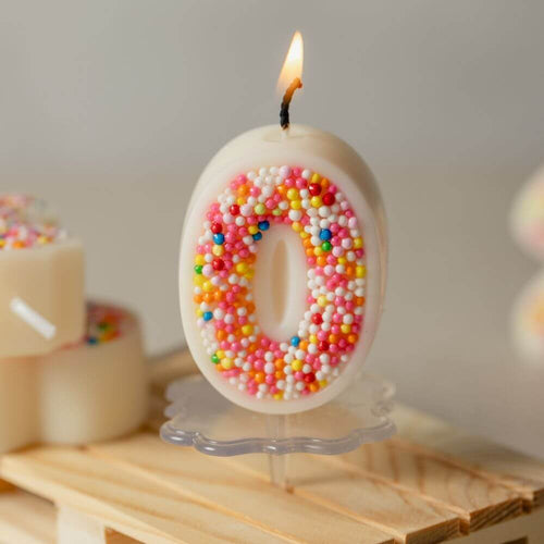 Southlake Gifts Canada Number 0 Sprinkle Candy Number Candle